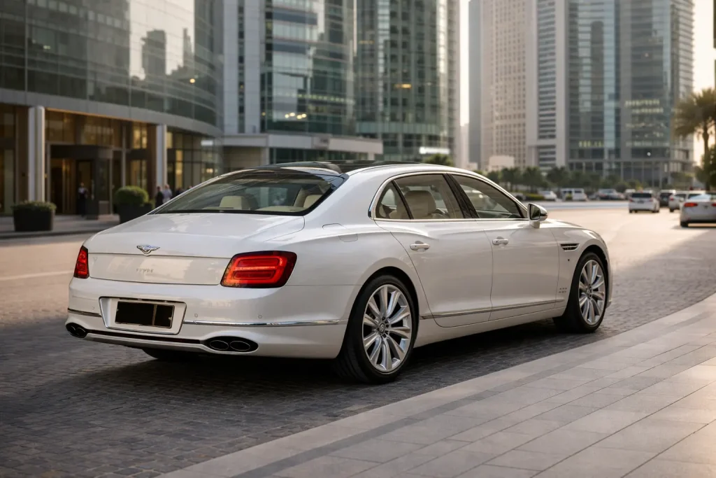 Bentley Flying Spur at DIFC driveway
