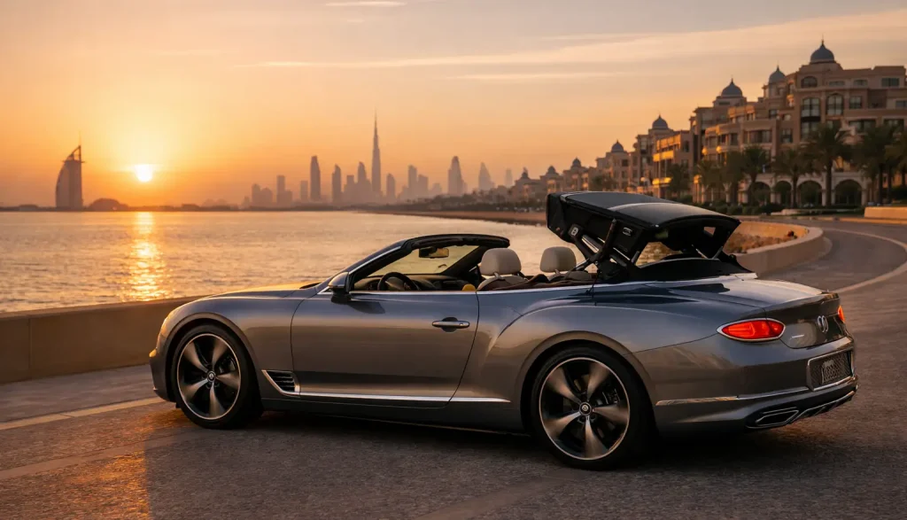 Bentley by the Dubai coastline